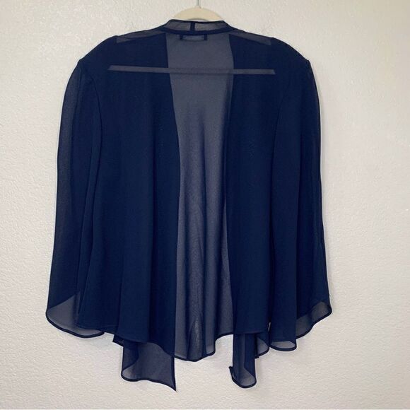 R&M Richards 2 Pieces Blue Embellished Cardigan Dress, Size 20W - Picture 11 of 13